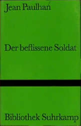 Beispielbild fr Der beflissene Soldat. Bibliothek Suhrkamp Band. 1182 zum Verkauf von Remagener Bcherkrippe