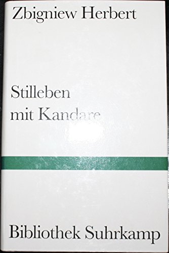 9783518222287: Stilleben mit Kandare: Skizzen und Apokryphen (Bibliothek Suhrkamp)