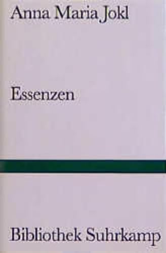 Stock image for Essenzen. Erweiterte Ausgabe. Bibliothek Suhrkamp Nr. 1259 for sale by Hylaila - Online-Antiquariat