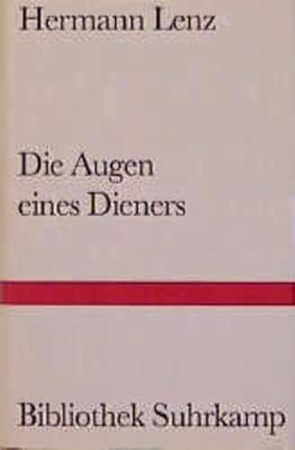 9783518222645: Die Augen eines Dieners: Roman