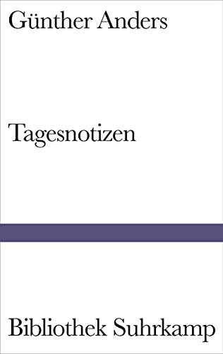 9783518224052: Tagesnotizen: Aufzeichnungen 1941-1992: 1405