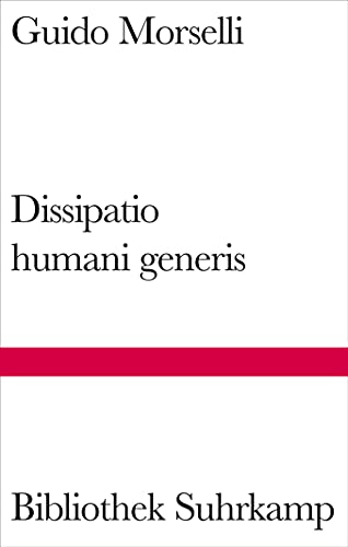 Beispielbild fr Dissipatio humani generis zum Verkauf von Blackwell's