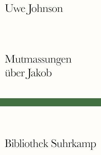 9783518242414: Mutmassungen ber Jakob: 723