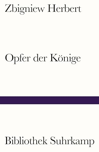 Beispielbild fr Opfer der Knige: Zwei Essays (Bibliothek Suhrkamp) zum Verkauf von medimops