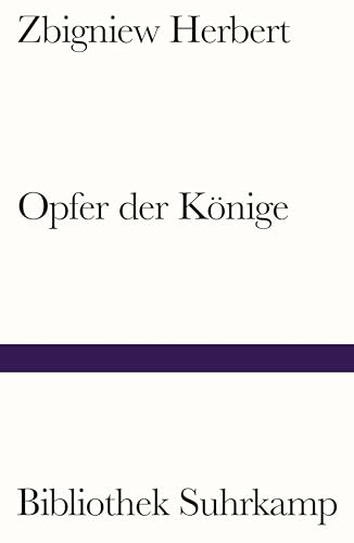 Stock image for Opfer der Knige: Zwei Essays (Bibliothek Suhrkamp) for sale by medimops