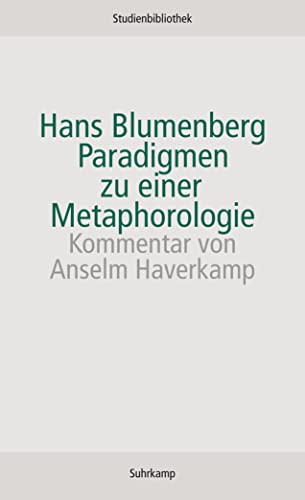 Imagen de archivo de Paradigmen Zu Einer Metaphorologie a la venta por Revaluation Books