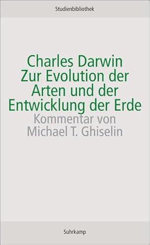 9783518270134: Zur Evolution der Arten und der Entwicklung der Erde: Frhe Schriften