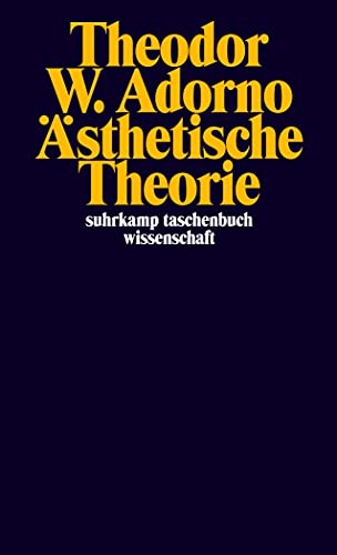 Ã„sthetische Theorie (Suhrkamp TaschenbÃ¼cher Wissenschaft, Nr.2,) (9783518276020) by Adorno, Theodor W.