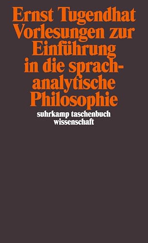 Imagen de archivo de Vorlesungen zur Einfhrung in die sprachanalytische Philosophie (suhrkamp taschenbuch wissenschaft) a la venta por medimops