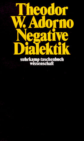 9783518277133: Negative Dialektik
