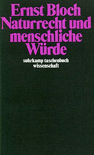 9783518278505: Naturrecht und menschliche Wurde