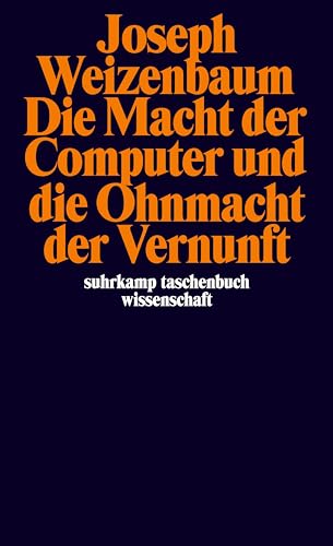 Imagen de archivo de Die Macht der Computer und die Ohnmacht der Vernunft (suhrkamp taschenbuch wissenschaft) a la venta por medimops