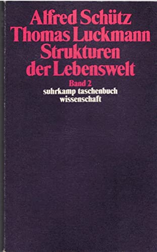 Beispielbild fr Strukturen der Lebenswelt, Band 2 zum Verkauf von Book House in Dinkytown, IOBA