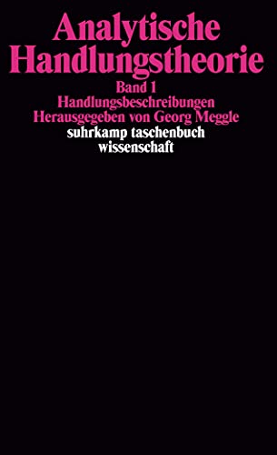 9783518280881: Analytische Handlungstheorie I: Handlungsbeschreibungen: 488