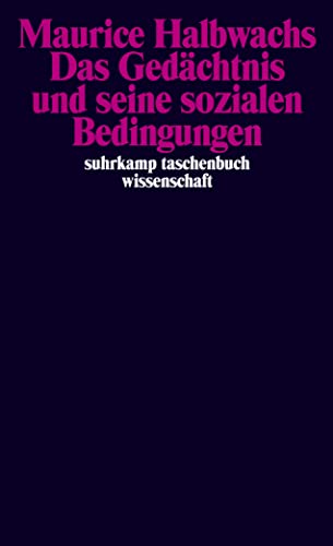 Stock image for Das Gedchtnis und seine sozialen Bedingungen -Language: german for sale by GreatBookPrices