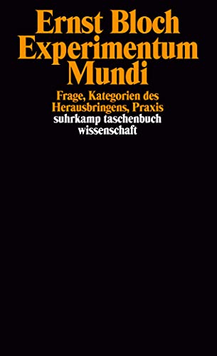 Beispielbild fr Experimentum Mundi. Frage, Kategorien des Herausbringens, Praxis. zum Verkauf von Antiquariat & Verlag Jenior