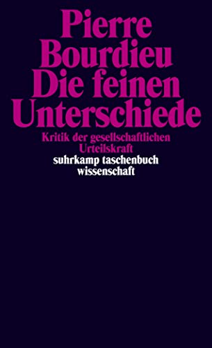 Die feinen Unterschiede Kritik der gesellschaftlichen Urteilskraft PDF