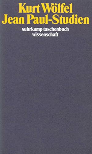 9783518283424: Jean Paul-Studien (Suhrkamp Taschenbuch Wissenschaften)