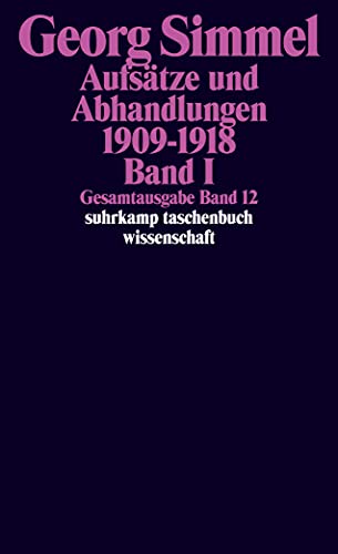 Stock image for Gesamtausgabe 12. Aufstze und Abhandlungen 1909 - 1918. Bd. 1. for sale by GF Books, Inc.