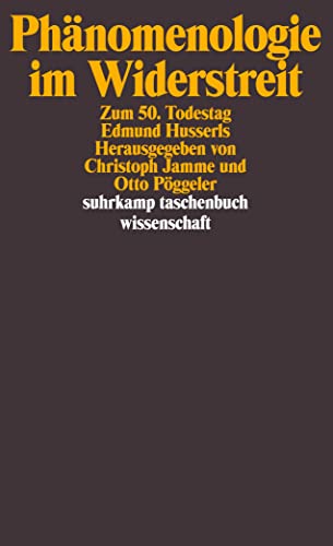 Beispielbild fr Phnomenologie im Widerstreit: Zum 50. Todestag Edmund Husserls zum Verkauf von medimops