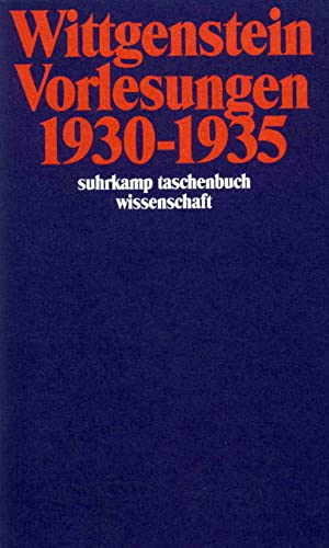 Beispielbild fr Wittgenstein: Vorlesungen 1930-35 zum Verkauf von Blackwell's