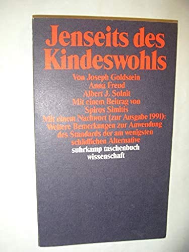 Stock image for Jenseits des Kindeswohls for sale by medimops