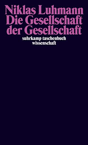 Die Gesellschaft (9783518289600) by Luhmann, Niklas