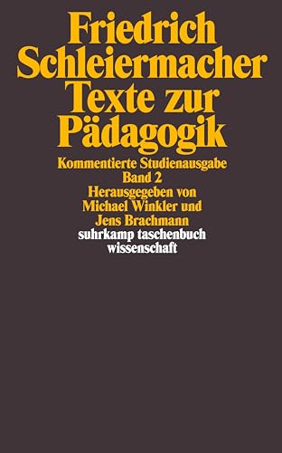 9783518290521: Texte zur Pdagogik 2: Kommentierte Studienausgabe: 1452