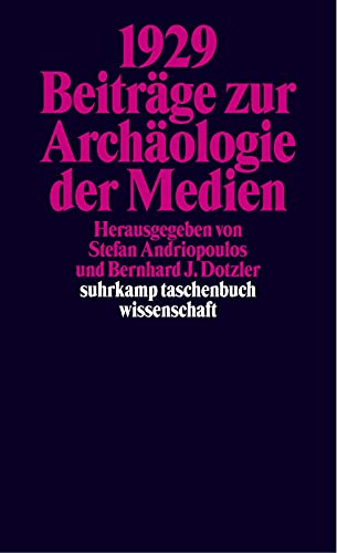9783518291795: 1929/Archologie d. Medien