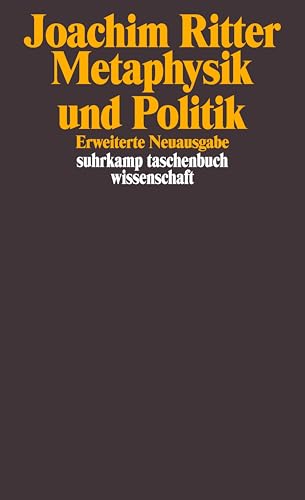 9783518292532: Metaphysik und Politik: Studien zu Aristoteles und Hegel: 1653