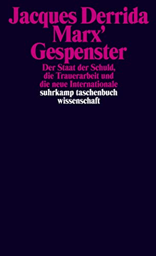 Marx' Gespenster. (9783518292594) by Derrida, Jacques