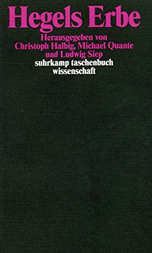 9783518292990: Hegels Erbe (Suhrkamp taschenbcher wissenschaft)