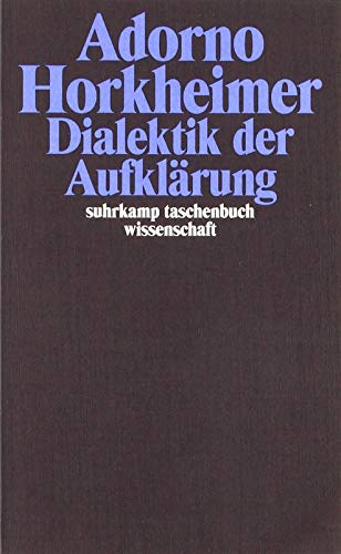9783518293034: Dialektik der Aufklärung. Philosophische Fragmente