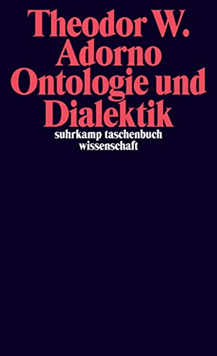 9783518294772: Ontologie und Dialektik (German Edition)