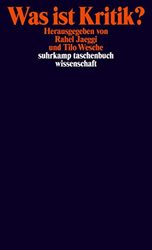 9783518294857: Was ist Kritik?: Philosophische Positionen: 1885