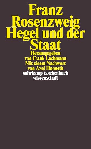 9783518295410: Hegel und der Staat