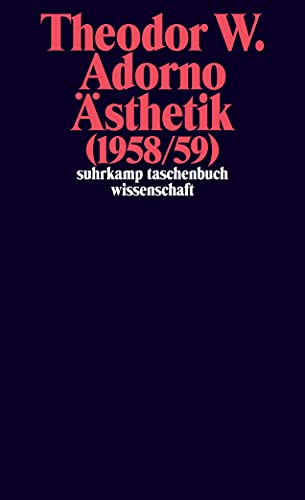 9783518298077: Nachgelassene Schriften. Abteilung IV: Vorlesungen: Band 3: sthetik (1958/59): 2207