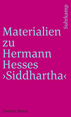 Beispielbild fr Materialien zu Hermann Hesses Siddhartha II. Text ber Siddhartha. zum Verkauf von medimops