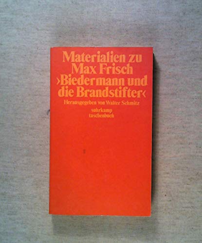 Beispielbild fr Materialien zu Max Frisch "Biedermann und die Brandstifter" st 503 / 1. Auflage zum Verkauf von Hylaila - Online-Antiquariat