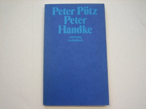 Beispielbild fr Peter Handke. zum Verkauf von Versandantiquariat Felix Mcke