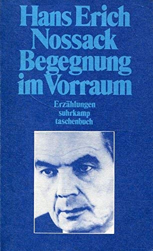 Stock image for Begegnung im Vorraum. Erzhlungen. for sale by medimops