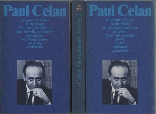 Imagen de archivo de Paul Celan: Gesammelte Werke, Band 1: Gedichte 1 / Band 2: Gedichte 2 / Band 3: Gedichte 3. Prosa, Reden a la venta por Blindpig Books