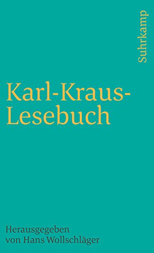 9783518379356: Karl - Kraus - Lesebuch.
