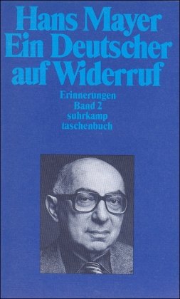 Beispielbild fr Ein Deutscher auf Widerruf. Erinnerungen nur Band 2. st 1502 zum Verkauf von Hylaila - Online-Antiquariat