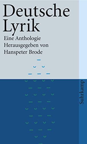 Beispielbild fr Deutsche Lyrik : eine Anthologie. hrsg. von Hanspeter Brode / Suhrkamp Taschenbuch ; 1607 zum Verkauf von Versandantiquariat Lenze,  Renate Lenze