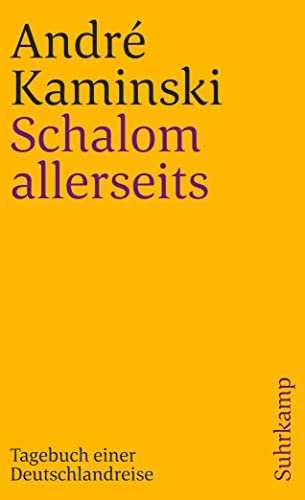 Stock image for Schalom allerseits : Tagebuch einer Deutschlandreise. Suhrkamp Taschenbuch ; 1637 for sale by Versandantiquariat Schfer