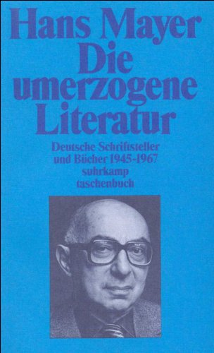 Imagen de archivo de Die umerzogene Literatur. Deutsche Schriftsteller und Bï¿½cher 1945 - 1967. a la venta por Phatpocket Limited