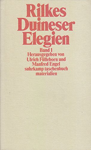 Stock image for RILKES DUINESER ELEGIEN 3 Baende (Suhrkamp Materialien): Band 3 SEPARAT: Rezeptionsgeschichte. for sale by German Book Center N.A. Inc.