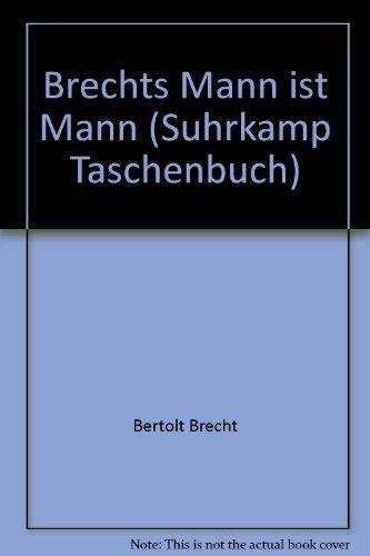 Beispielbild fr Brechts "Mann ist Mann" zum Verkauf von Der Bcher-Br