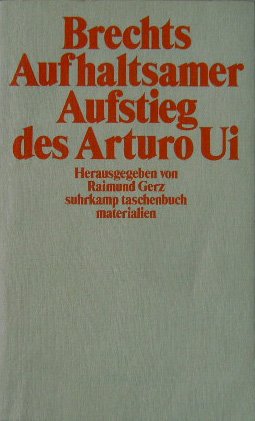 9783518385296: Brechts 'Aufhaltsamer Aufstieg des Arturo Ui'